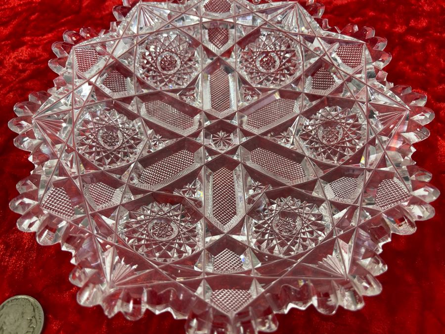 Collection Of Four American Brilliant Cut Glass Dishes Bowls [Photo 4]