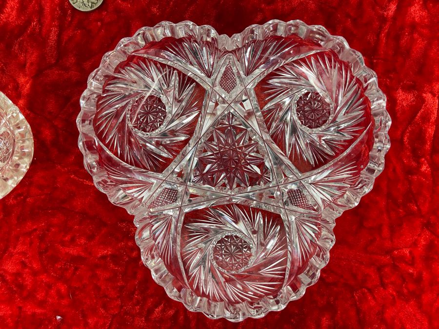 Collection Of Four American Brilliant Cut Glass Dishes Bowls [Photo 7]