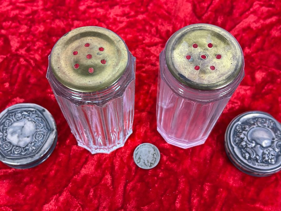 Pair Of Sterling Silver Lidded Jars [Photo 5]