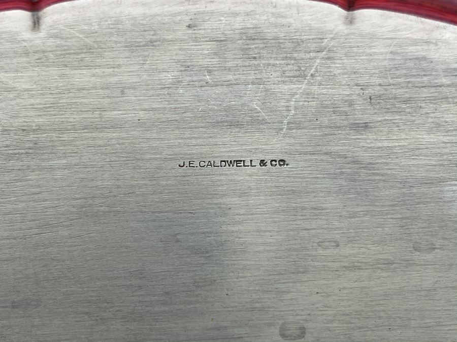 Vintage Sterling Silver Tray Signed RD J. E. Caldwell & Co. (11X 8) 398g [Photo 9]