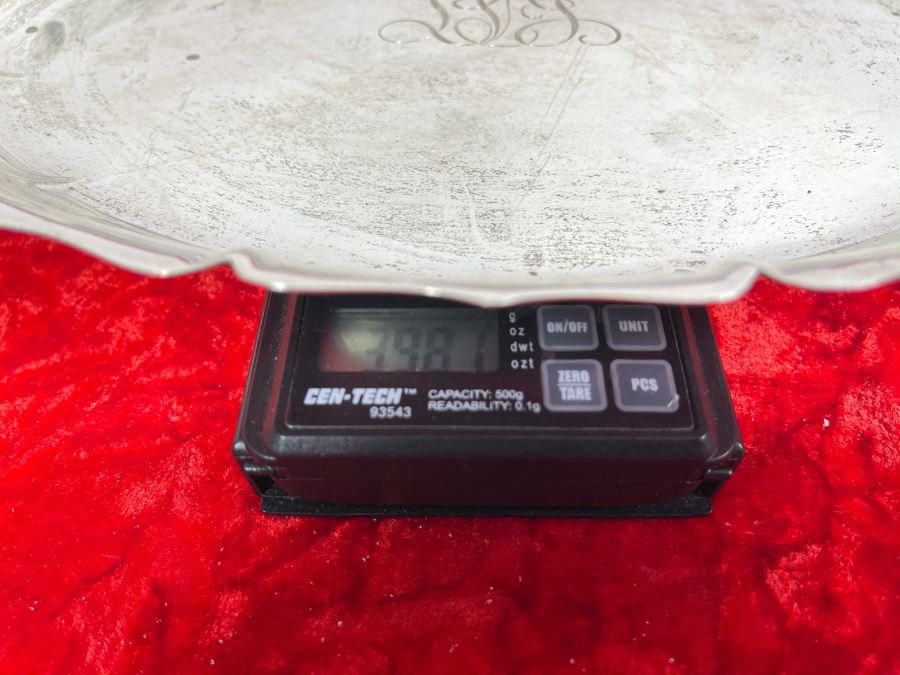 Vintage Sterling Silver Tray Signed RD J. E. Caldwell & Co. (11X 8) 398g [Photo 14]