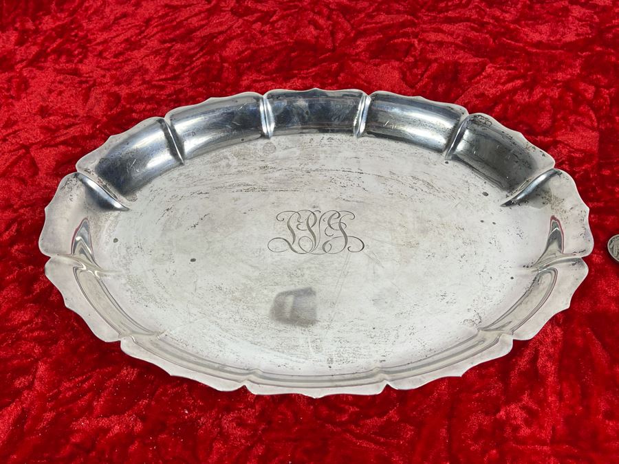 Vintage Sterling Silver Tray Signed RD J. E. Caldwell & Co. (11X 8) 398g [Photo 5]