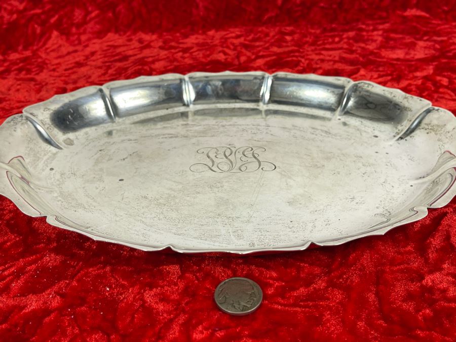Vintage Sterling Silver Tray Signed RD J. E. Caldwell & Co. (11X 8) 398g [Photo 7]