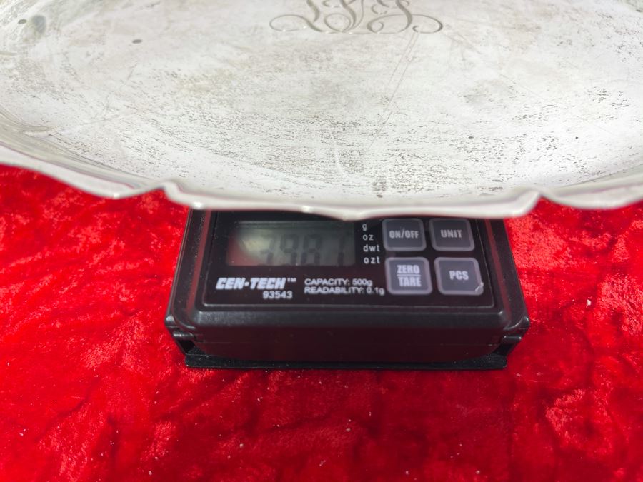 Vintage Sterling Silver Tray Signed RD J. E. Caldwell & Co. (11X 8) 398g [Photo 13]