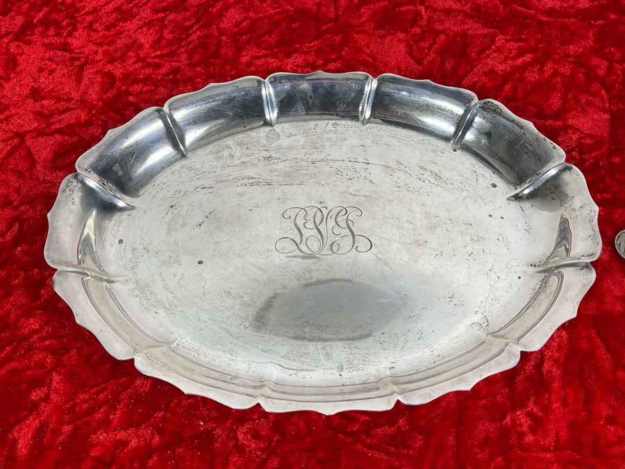 Vintage Sterling Silver Tray Signed RD J. E. Caldwell & Co. (11X 8) 398g [Photo 4]