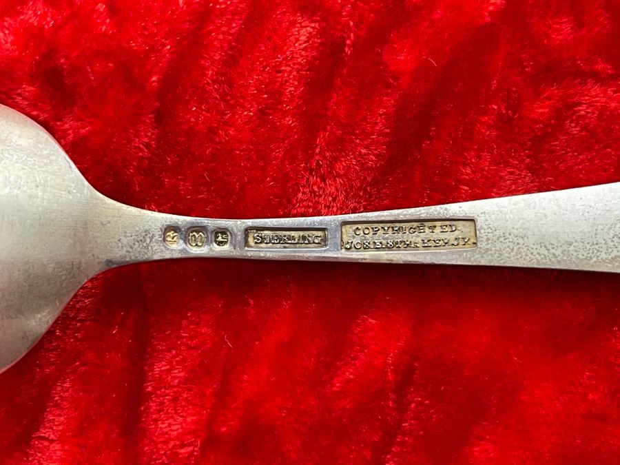 Antique Sterling Silver Enamel Golden Gate San Francisco Souvenir Spoon 27.9 [Photo 7]