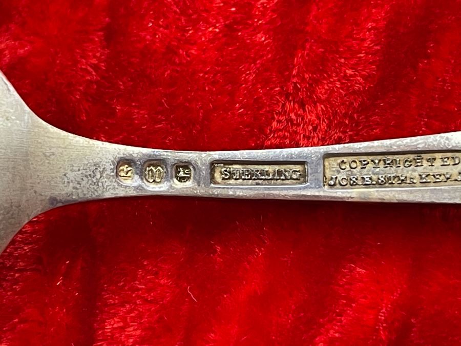 Antique Sterling Silver Enamel Golden Gate San Francisco Souvenir Spoon 27.9 [Photo 8]