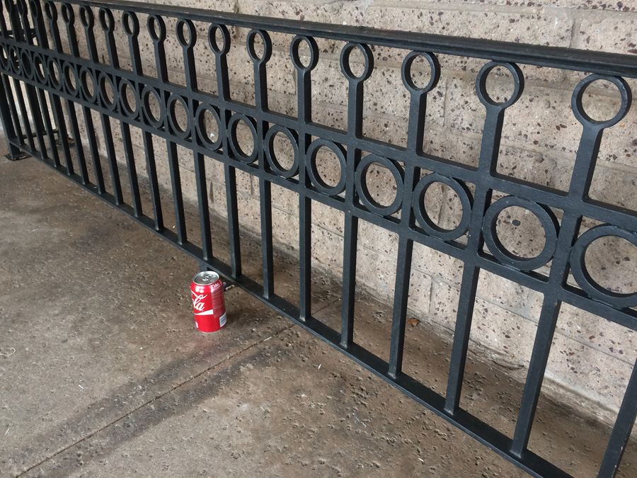 Large Heavy Black Wrought Iron Balcony Gate [Photo 7]