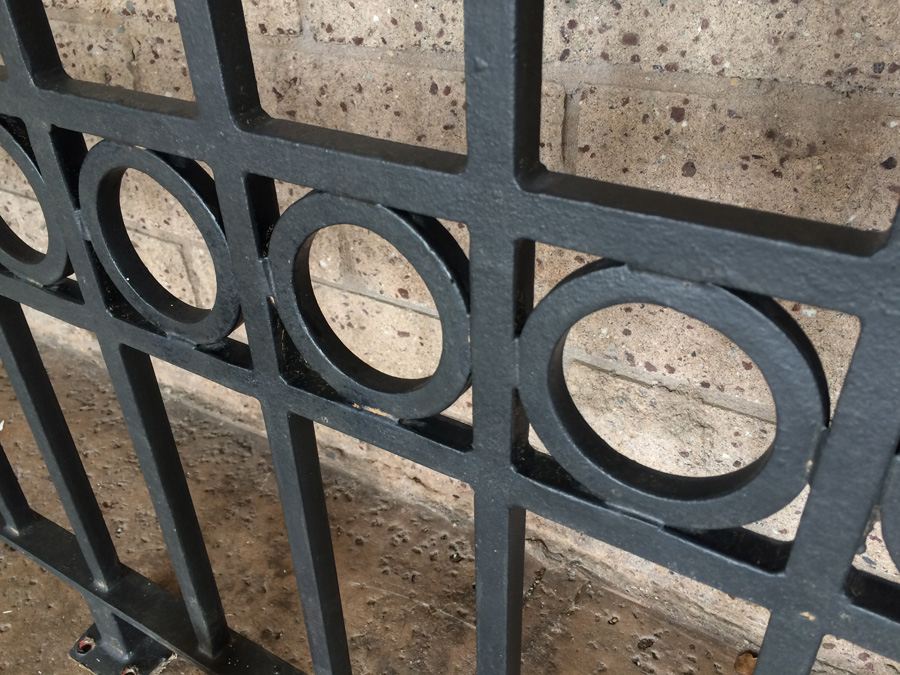 Large Heavy Black Wrought Iron Balcony Gate [Photo 8]