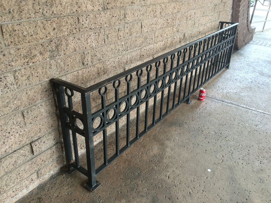 Large Heavy Black Wrought Iron Balcony Gate [Photo 3]
