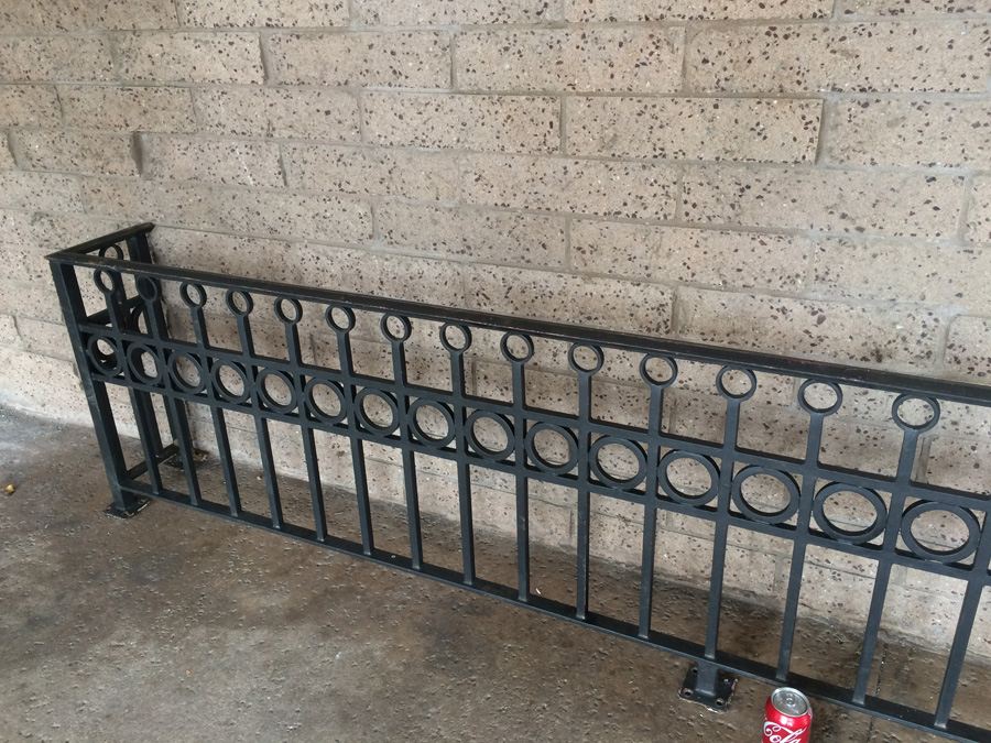 Large Heavy Black Wrought Iron Balcony Gate [Photo 9]