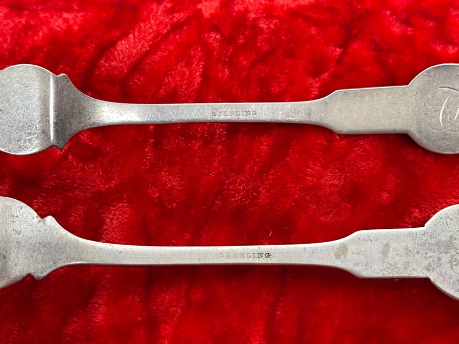 Vintage Chased Sterling Silver Knife And Fork With Ram Motif 59.7g [Photo 11]