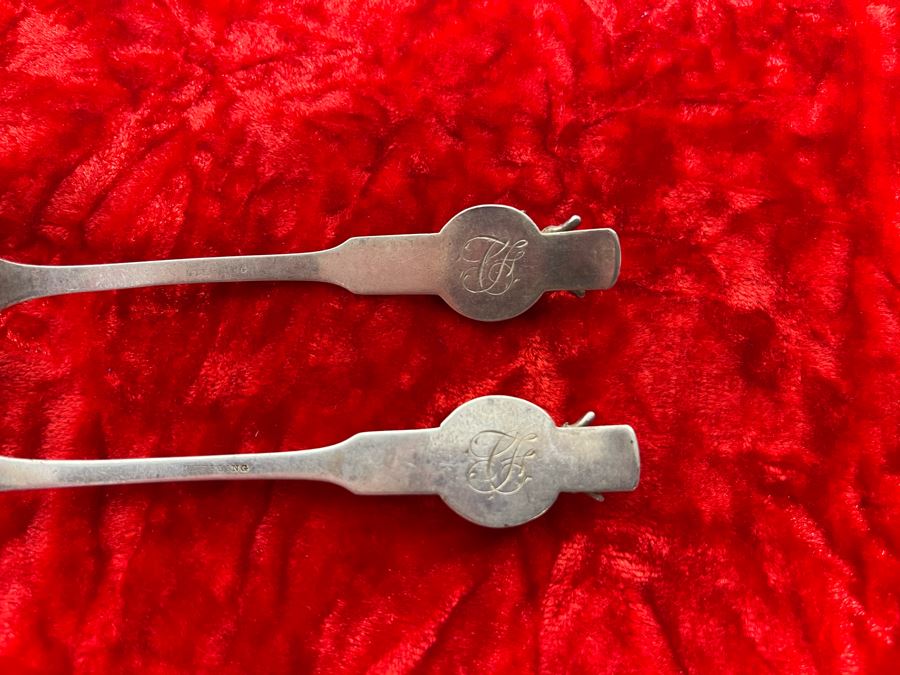 Vintage Chased Sterling Silver Knife And Fork With Ram Motif 59.7g [Photo 10]