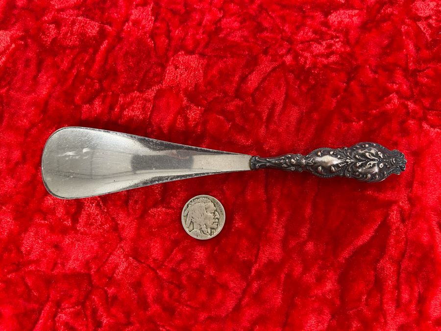 Vintage Sterling Silver Handle Shoe Horn [Photo 2]