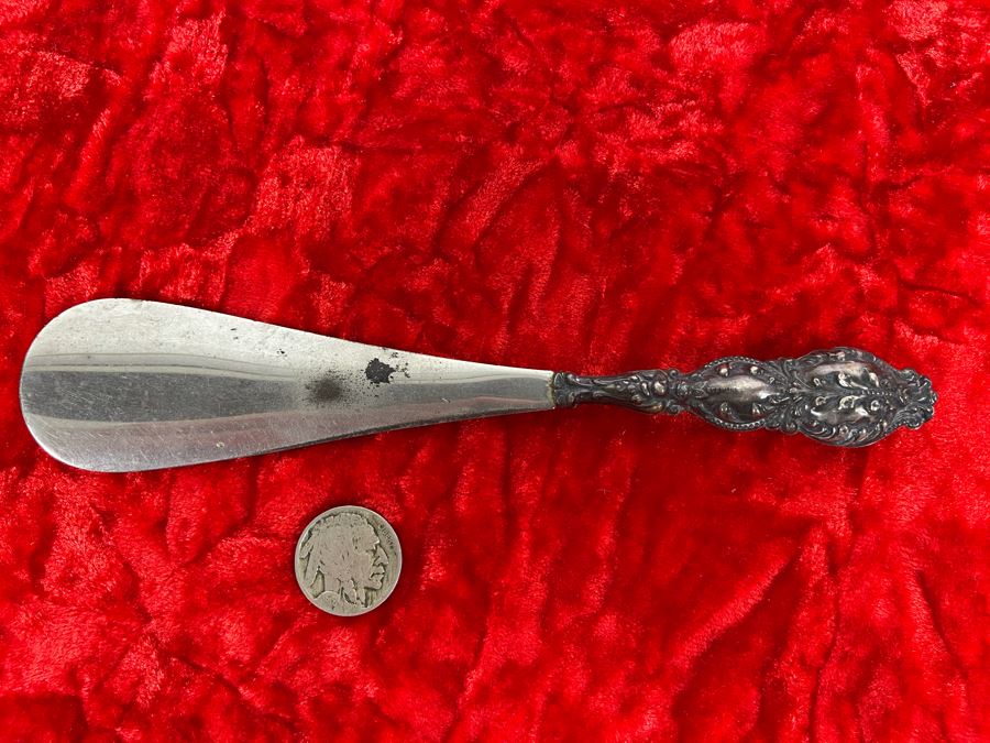 Vintage Sterling Silver Handle Shoe Horn [Photo 5]