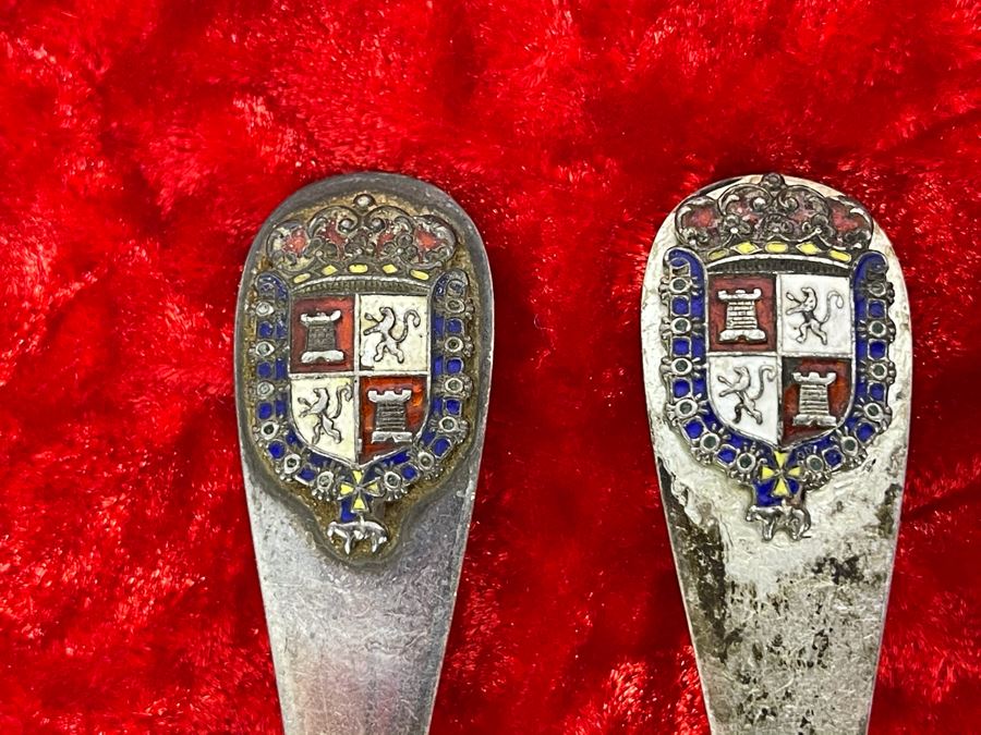 Set Of Six Vintage Sterling Silver Spoons By Greenleaf & Crosby Total Weight 159g [Photo 4]