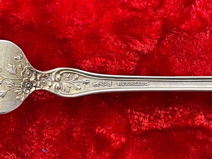 Collection Of Five Antique Sterling Silver Serving Forks Total Weight 93.5g