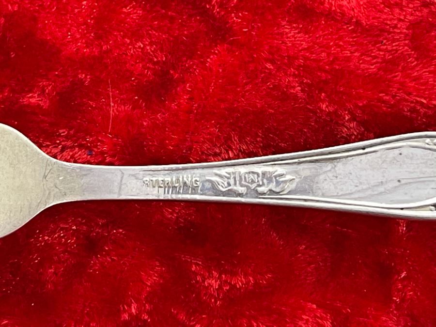 Collection Of Five Antique Sterling Silver Serving Forks Total Weight 93.5g [Photo 10]