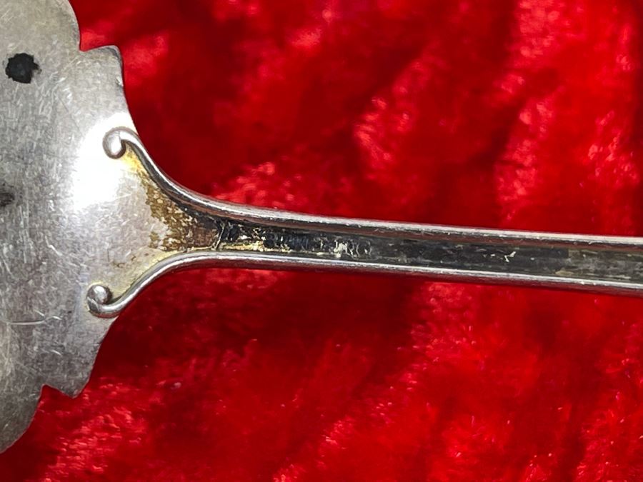 Collection Of Five Antique Sterling Silver Serving Forks Total Weight 93.5g [Photo 15]