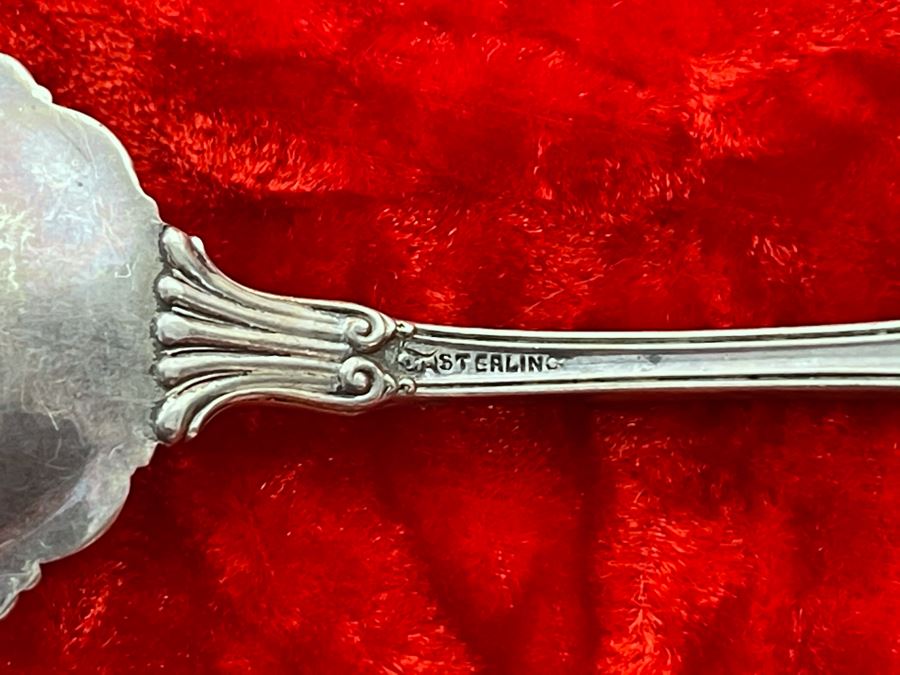Collection Of Five Antique Sterling Silver Serving Forks Total Weight 93.5g [Photo 13]