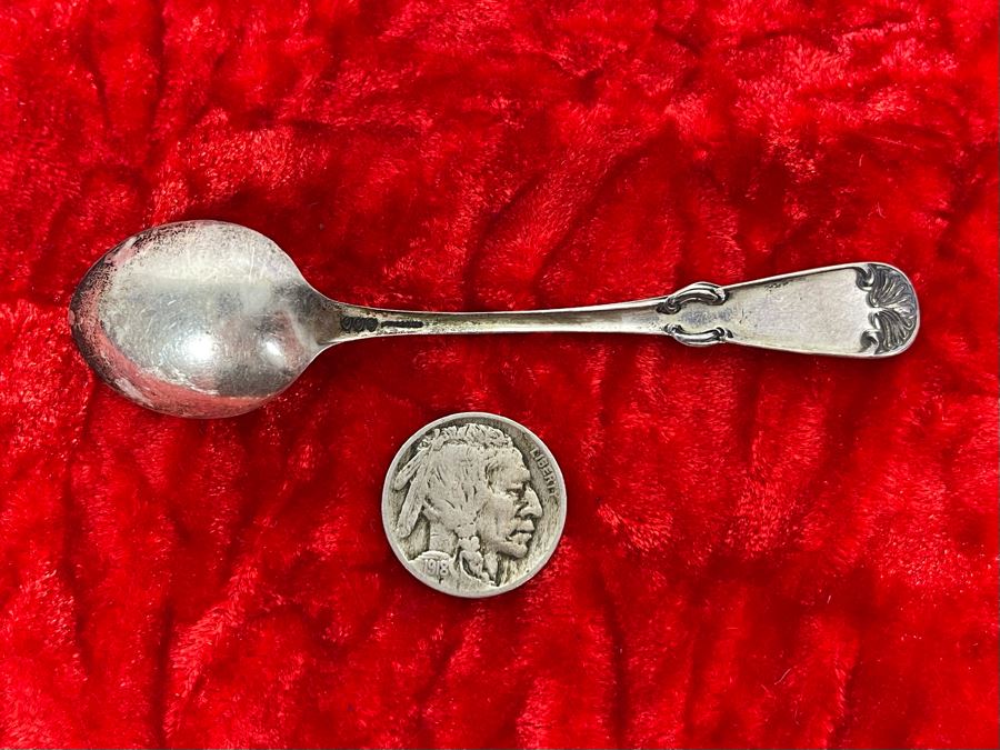 Antique Sterling Silver City Hall Philadelphia, PA Souvenir Spoon 6.3g [Photo 4]