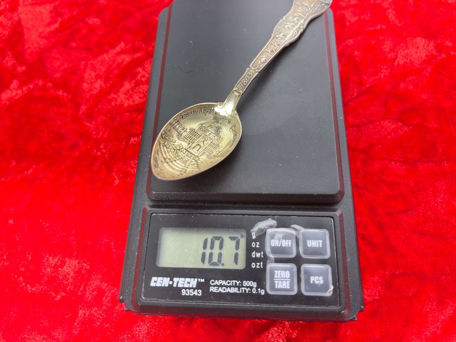Antique Sterling Silver Louisiana Purchase Exposition Souvenir Spoon 10.7g [Photo 7]