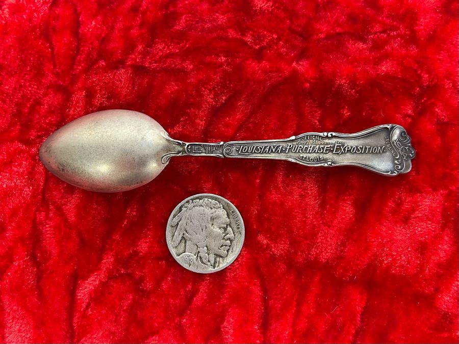 Antique Sterling Silver Louisiana Purchase Exposition Souvenir Spoon 10.7g [Photo 4]
