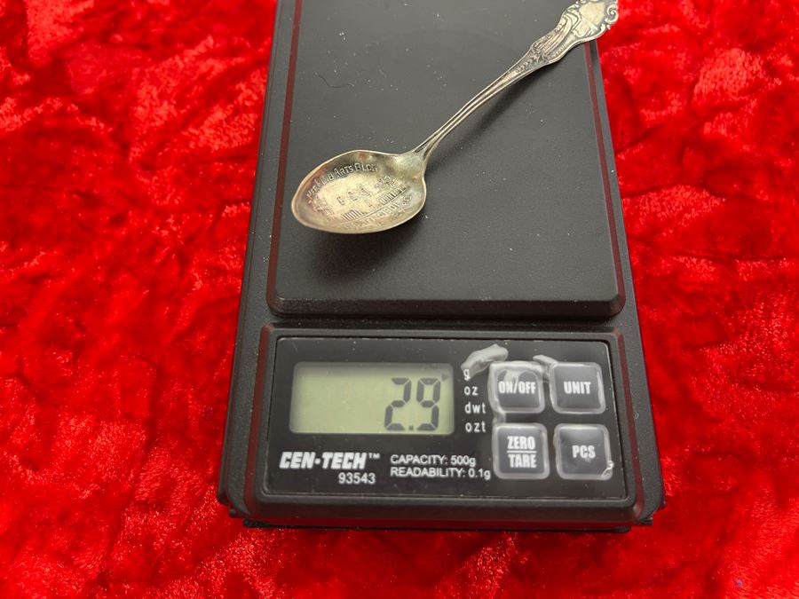 Antique Sterling Silver Pan American Exposition Souvenir Spoon 2.9g [Photo 6]