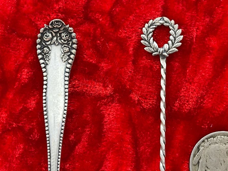 Set Of Three Vintage Sterling Silver Spoons 22.4g [Photo 3]