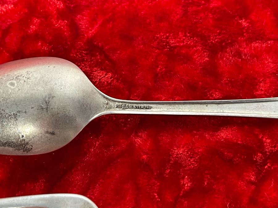 Antique Sterling Silver Souvenir Spoon And Fork 46.5g [Photo 9]