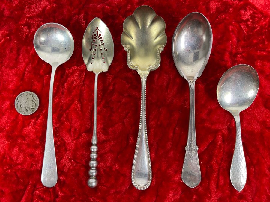 Collection Of Vintage Sterling Silver Spoons 92.4g [Photo 2]