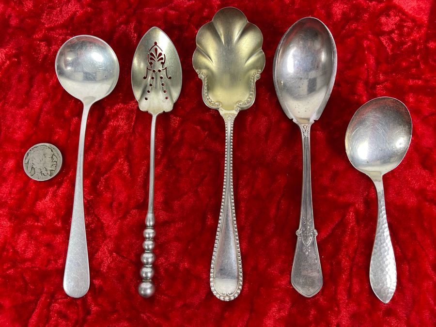 Collection Of Vintage Sterling Silver Spoons 92.4g [Photo 1]