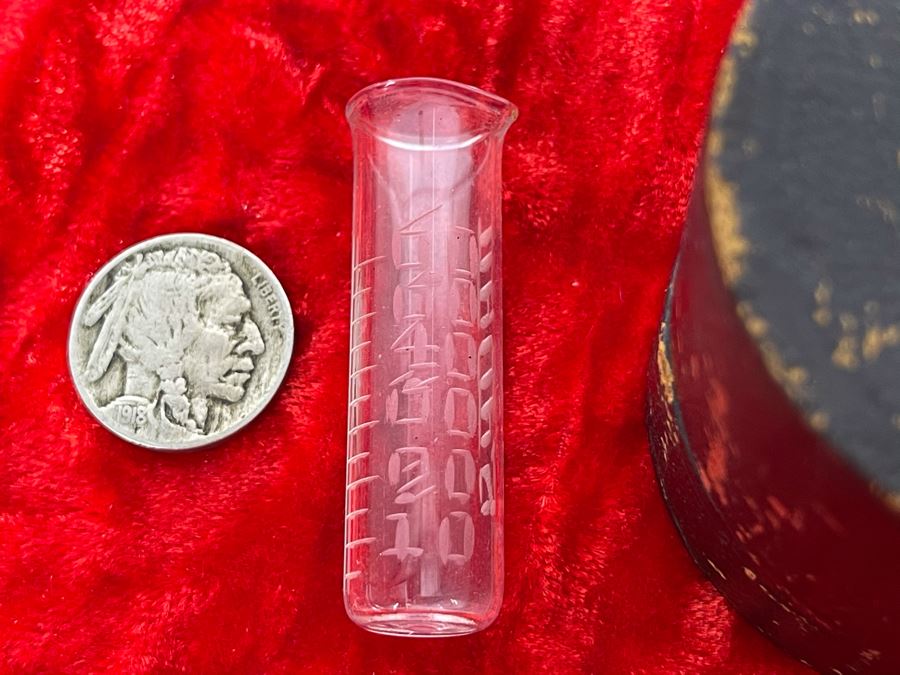 Antique Medicine Glass & Minim Measure By S. Maw. Son & Thompson London England [Photo 3]