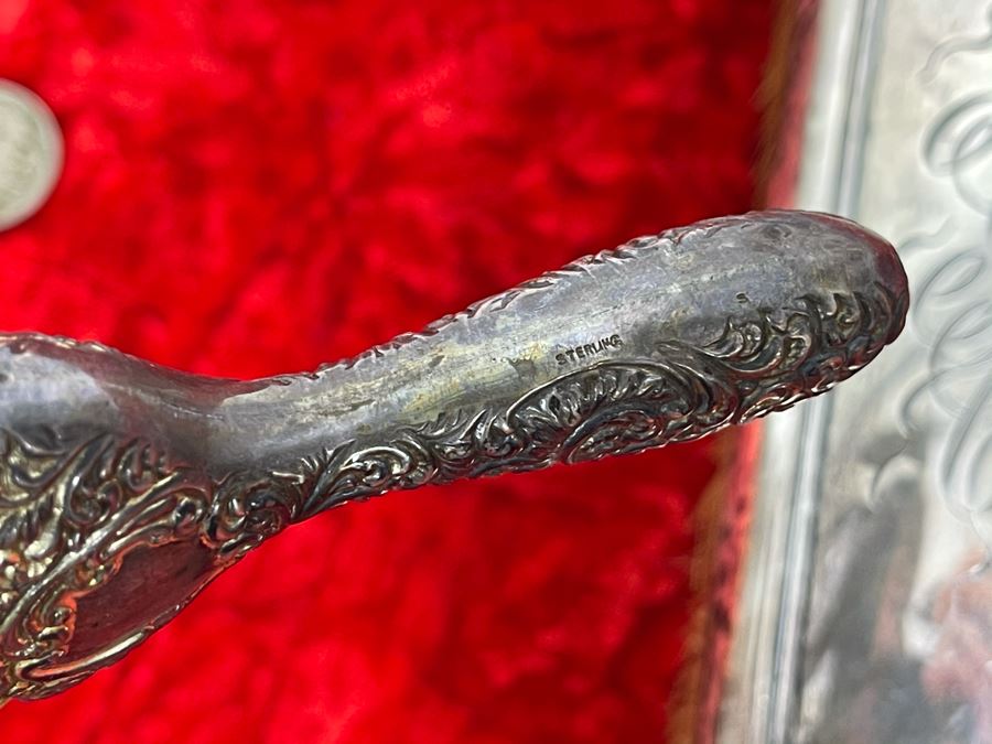 Pair Of Vintage Sterling Silver Handle Brushes [Photo 6]