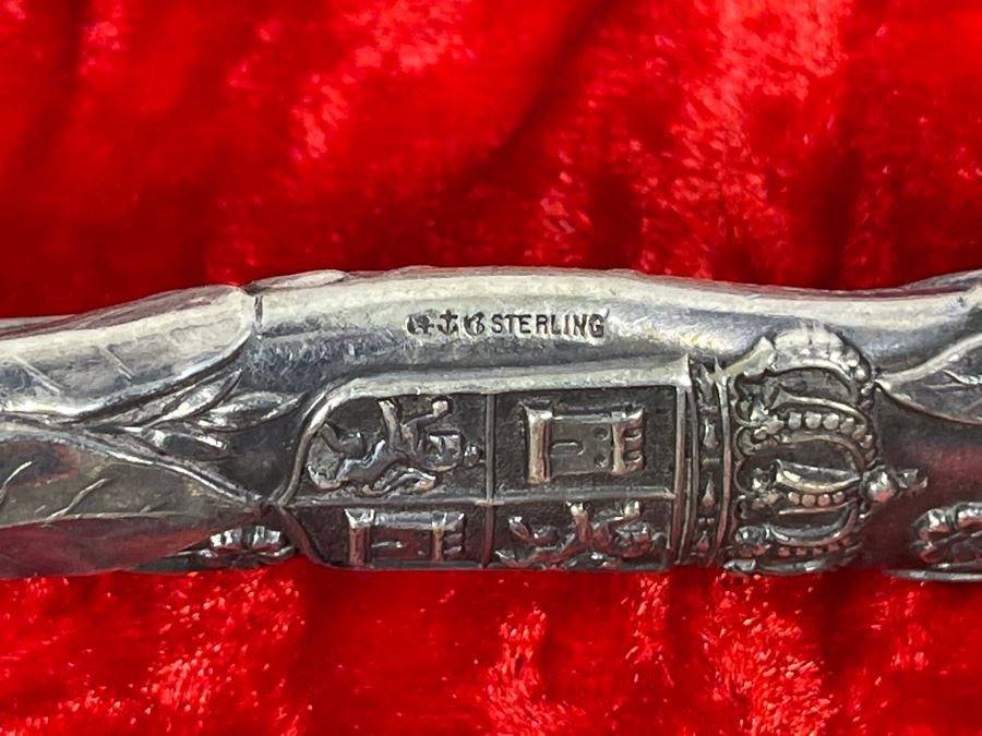 Set Of Six Vintage Sterling Silver Handle Knives By Greenleaf & Crosby Co. Florida [Photo 8]