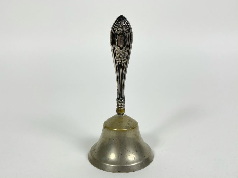 Vintage Sterling Silver Handle Bell 4.5H [Photo 1]