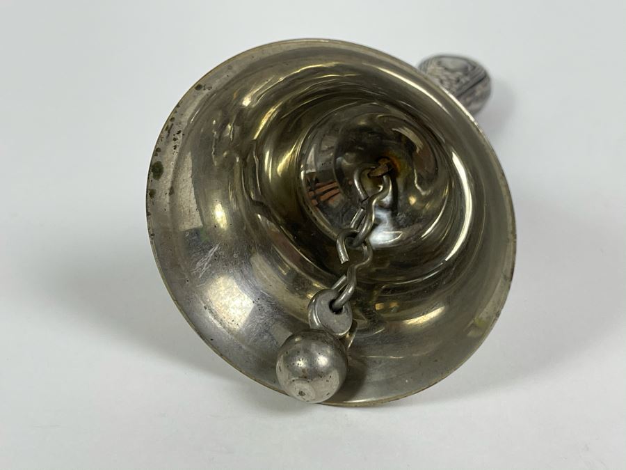 Vintage Sterling Silver Handle Bell 4.5H [Photo 5]