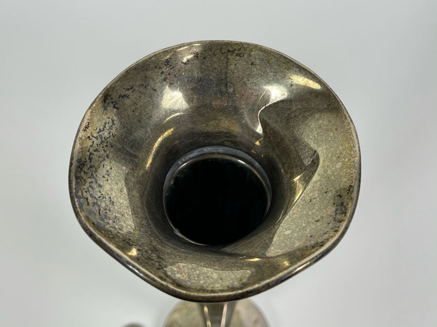 Vintage Sterling Silver Weighted Vase 10H [Photo 3]