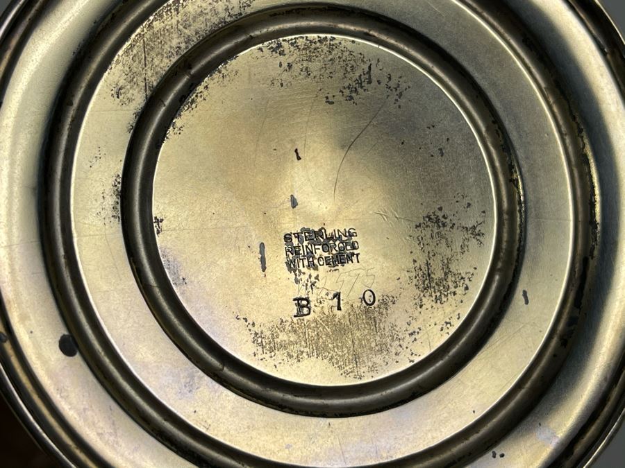 Vintage Sterling Silver Weighted Vase 10H [Photo 5]