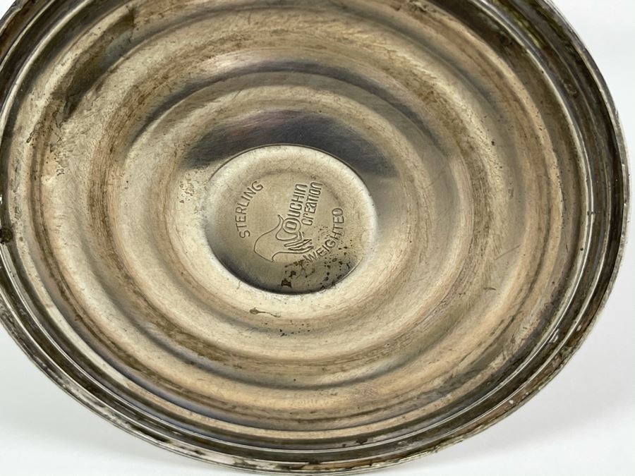 Pair Of Vintage Sterling Silver Weighted Candelabras 9.5W X 10H [Photo 7]