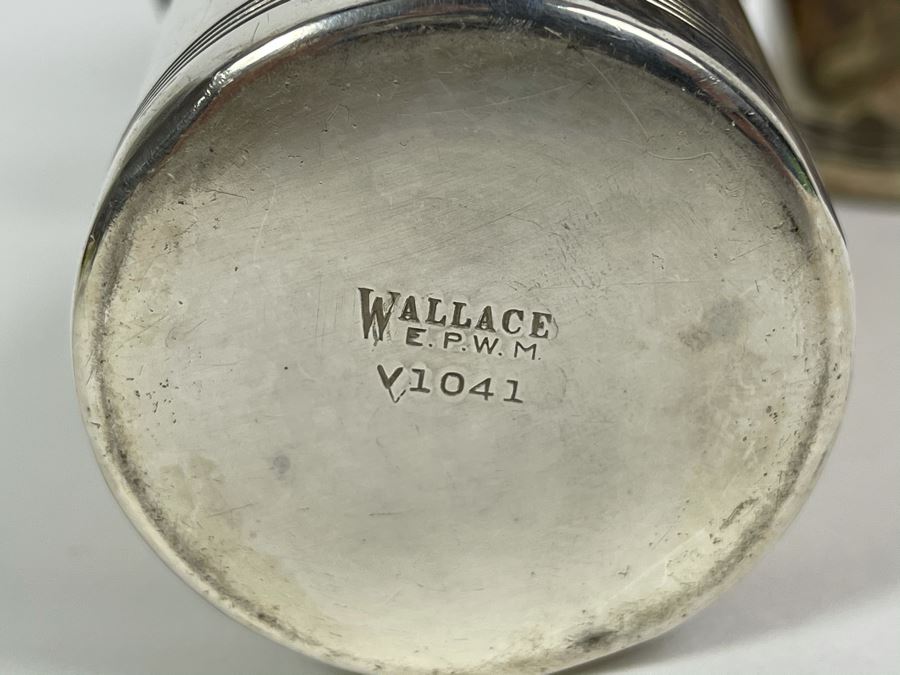 Pair Of Wallace Silverplate Horse Show Trophy Cups 5.5H [Photo 3]