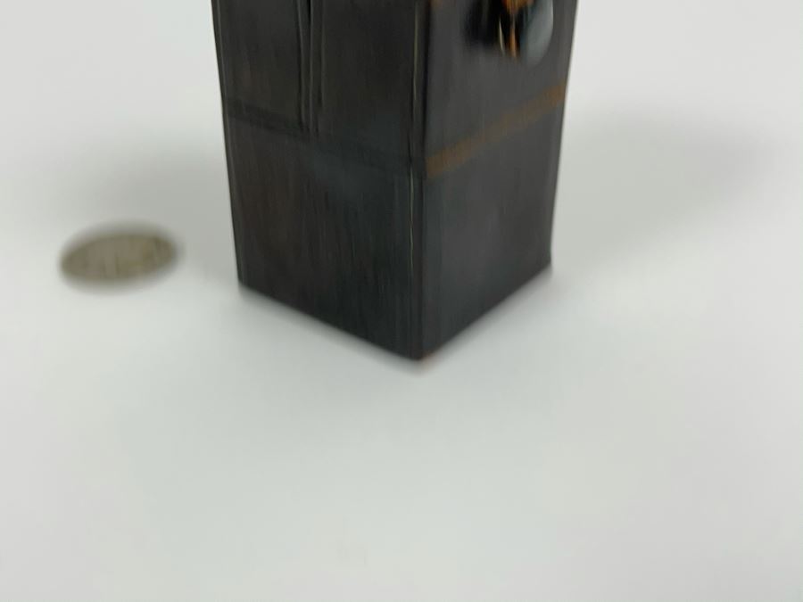 Set Of Four Antique Glass Vials Bottles With Sterling Silver Lids And Case [Photo 7]