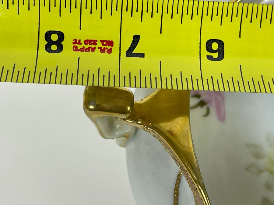 Vintage Hand Painted Nippon Japan Handled Cup 7.5W X 2.75H [Photo 5]