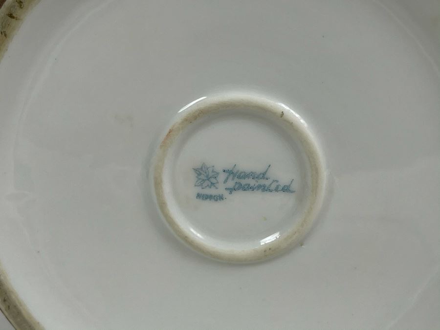 Vintage Hand Painted Nippon Japan Pot With Lid 7W X 7H [Photo 10]