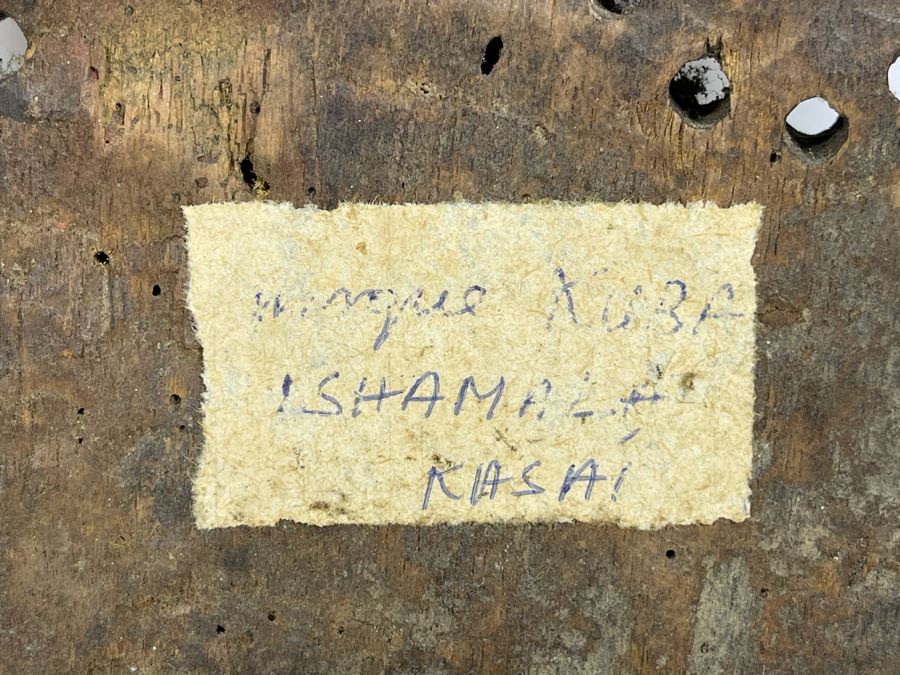 Vintage Kuba Africa Handmade Carved Wooden Ethnic Mask 8W X 13H X 4.5D [Photo 2]