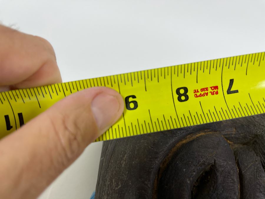 Antique Carved Wooden Ethnic Mask (Rare Wood) 7W X 9H X 4D [Photo 12]