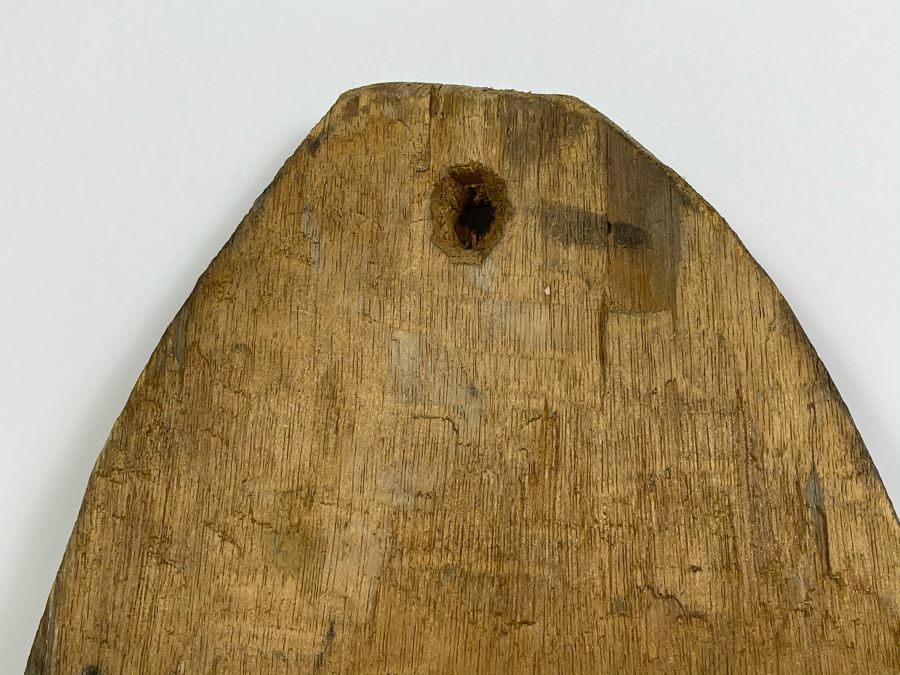 Vintage Hand Carved Handpainted Wooden Ethnic Mask 10W X 22H [Photo 10]