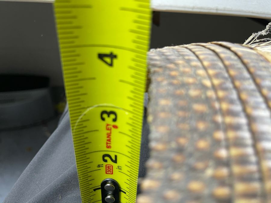 Vintage Carved Wooden Ethnic Mask With Armadillo Skin 7W X 13H X 4D [Photo 15]