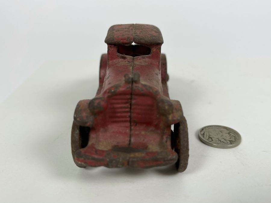 Old Cast Iron Toy Car 5L [Photo 4]