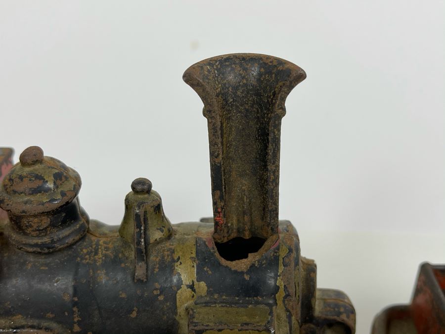 Antique Cast Iron Toy Train 1882 Patent Date (Chimney On Train Engine Is Chipped) [Photo 12]